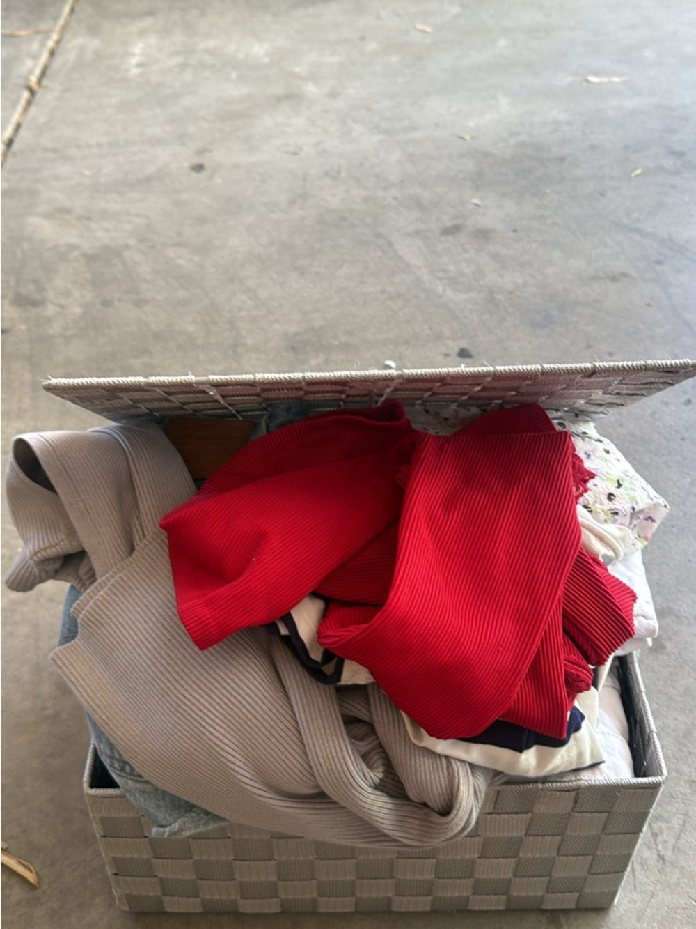 bundle of small women’s clothes